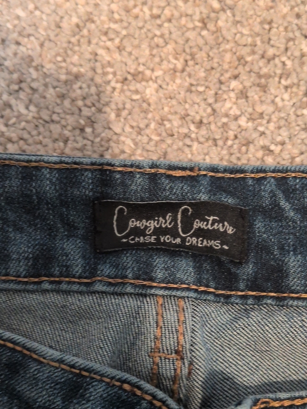Women’s Blue Denim Jeans - Chase Your Dreams